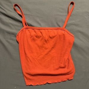 Red/orange crop top